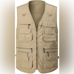 OlympinA Khaki Vest Size M